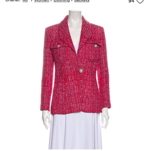 Chanel 2018 red jacket