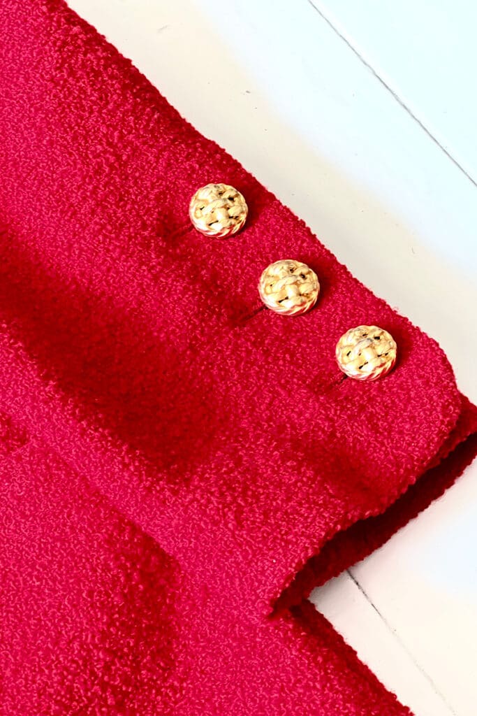 Vintage Chanel jacket sleeve buttons