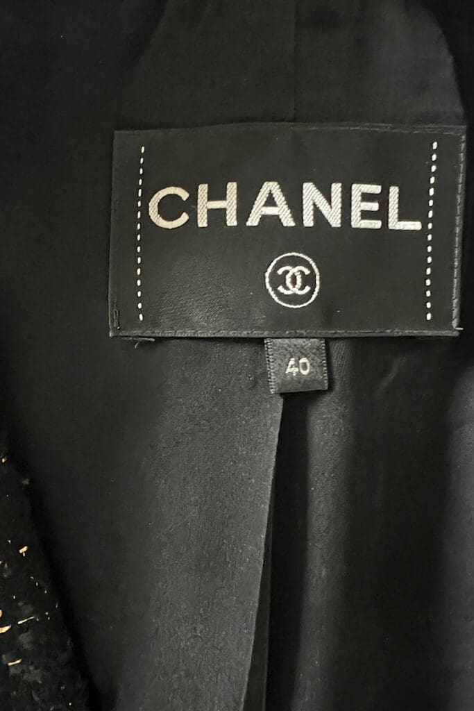 Authentic Chanel jacket label